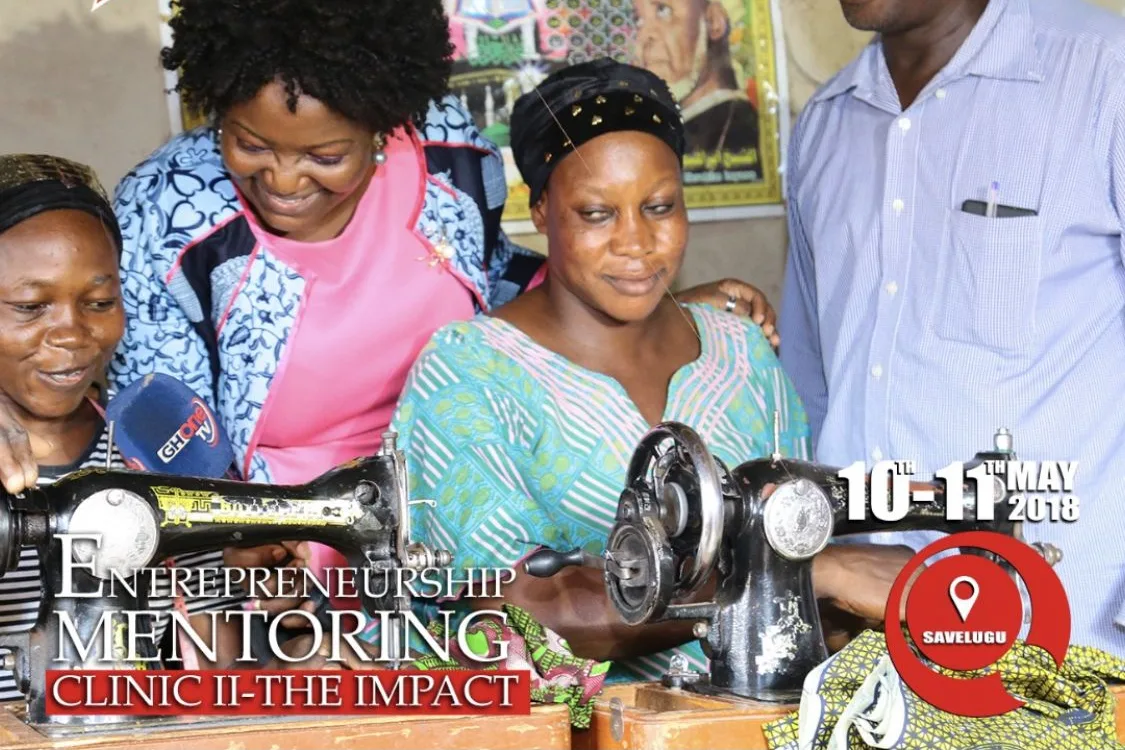 Eyram Bashan at the Starr Woman Dream Edition entrepreneurship mentoring clinic in Savelugu.